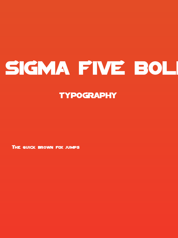 Sigma Five Bold Poster