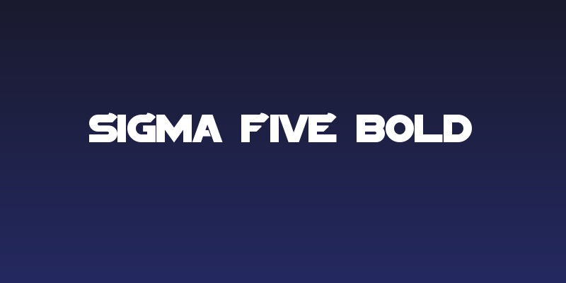 Sigma Five Bold Social Header