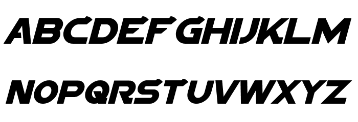 Sigma Five Italic Font LOWERCASE