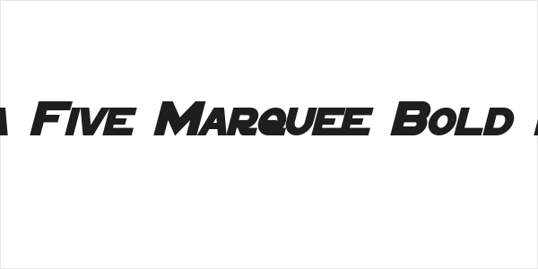 Sigma Five Marquee Bold Italic Logo