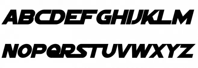 Sigma Five Marquee Bold Italic 字体 小写