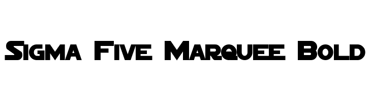 Sigma Five Marquee Bold  font caratteri gratis