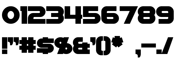 Sigma Five Marquee Bold Polices AUTRES CHARS