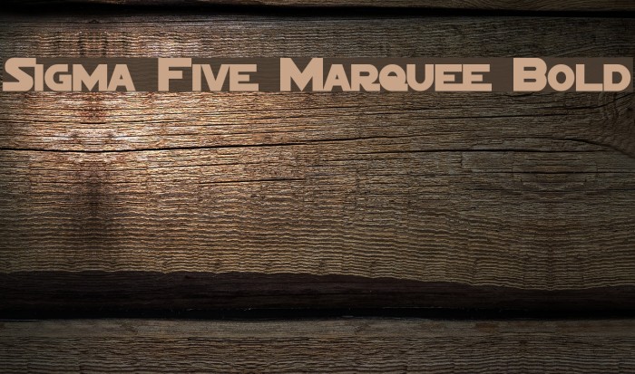 Sigma Five Marquee Bold Polices examples
