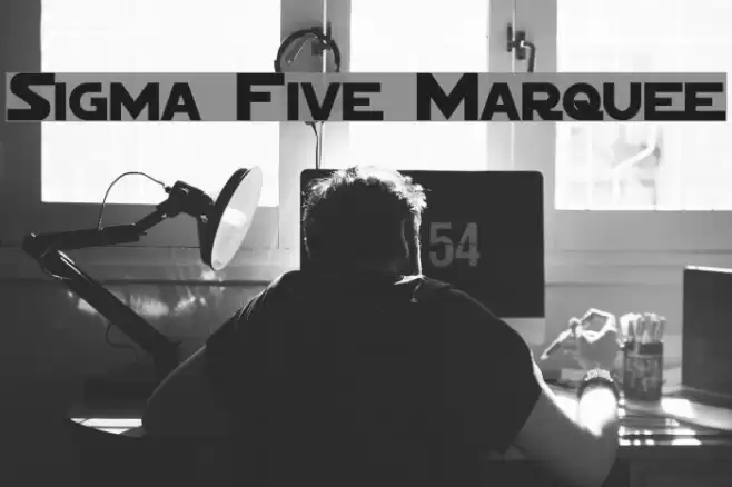Sigma Five Marquee Font examples