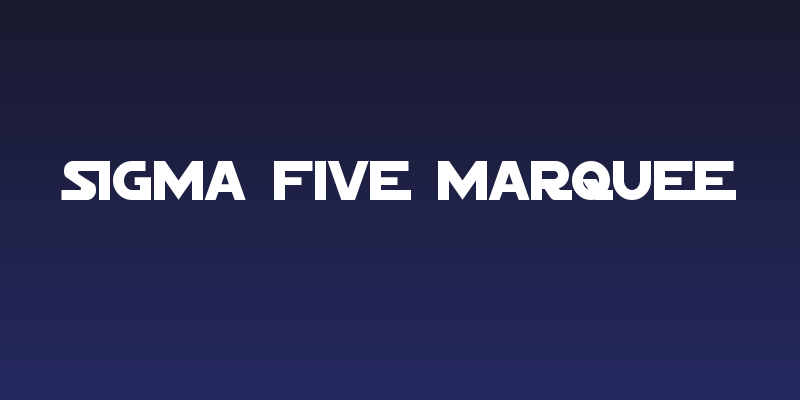Sigma Five Marquee Social Header