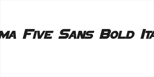 Sigma Five Sans Bold Italic Logo