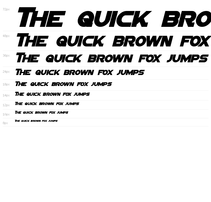 Sigma Five Sans Bold Italic Waterfall