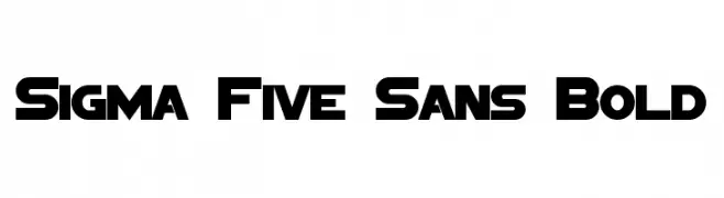 Sigma Five Sans Bold 