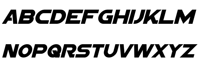Sigma Five Sans Italic Font LOWERCASE