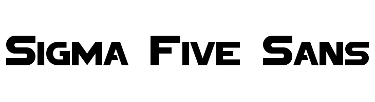 Sigma Five Sans Font