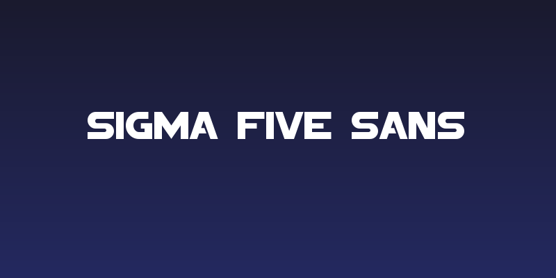 Sigma Five Sans Social Header
