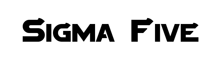 Sigma Five Font