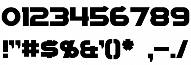 Sigma Five Font OTHER CHARS