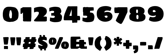 Sigmar One Regular Font OTHER CHARS