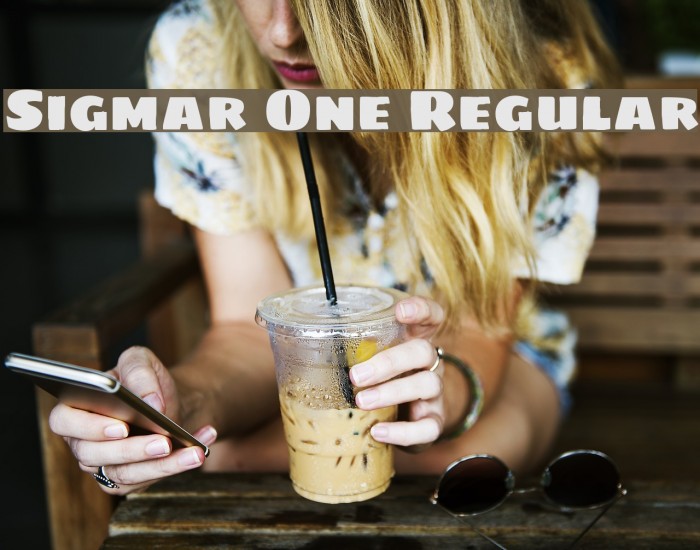 Sigmar One Regular Font examples
