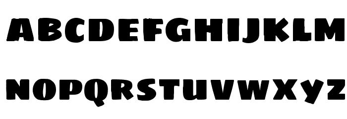 Sigmar One Regular Font LOWERCASE