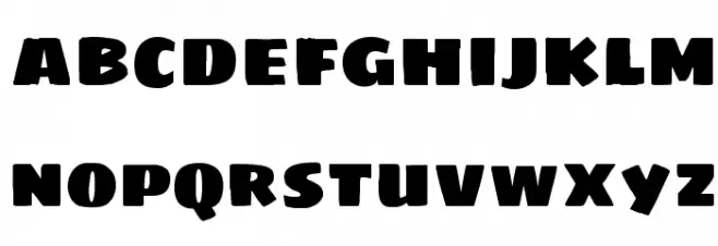 Sigmar One Regular Font LOWERCASE