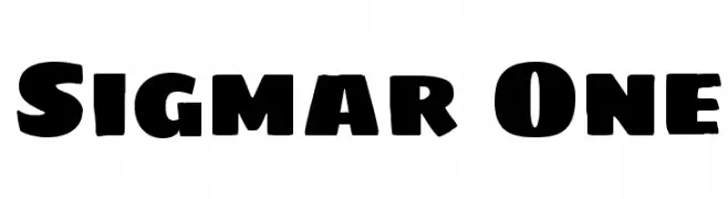 Sigmar One  Frei Schriftart Herunterladen