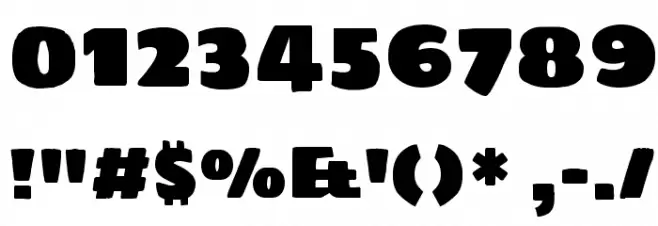 Sigmar One Font OTHER CHARS