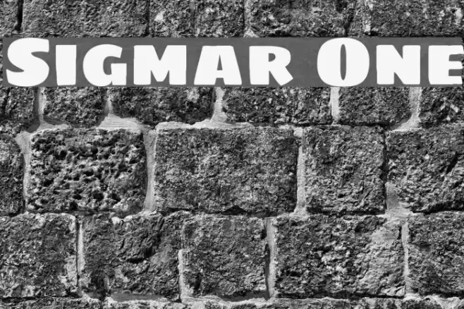 Sigmar One Font examples