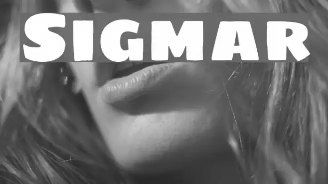 Sigmar Font examples