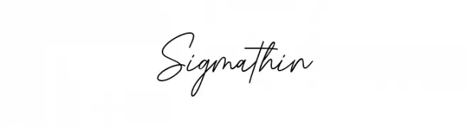 Sigmathin फ़ॉन्ट