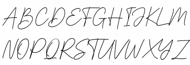 Sigmathin फ़ॉन्ट अपरकेस