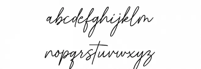 Sigmathin फ़ॉन्ट लोअरकेस