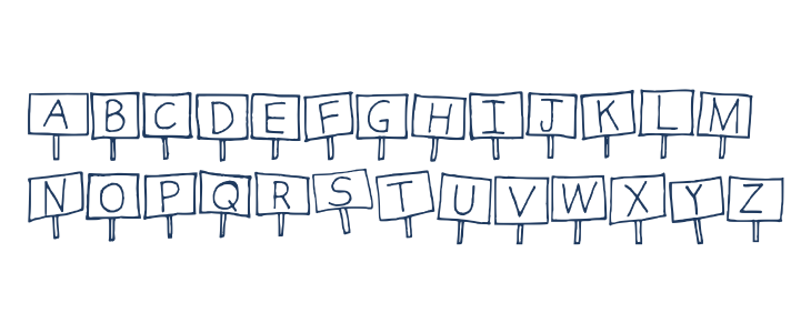 Sign Language Regular Lowercase