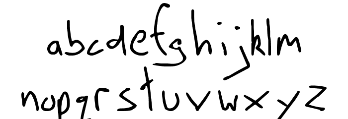 Sign Me Tarnias Font LOWERCASE