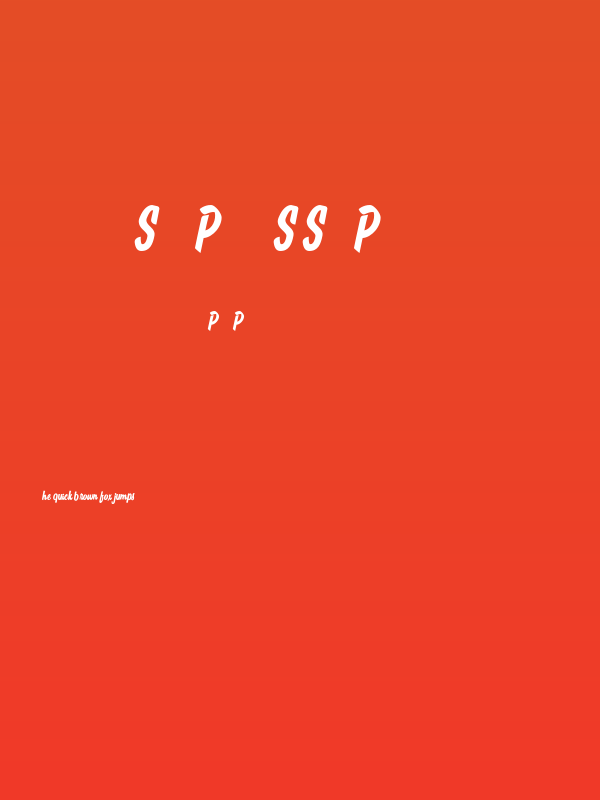 Sign Panthers Script Regular Poster