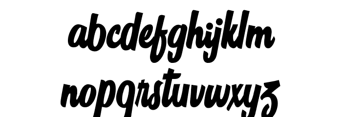 Sign Panthers Script Regular Font LOWERCASE