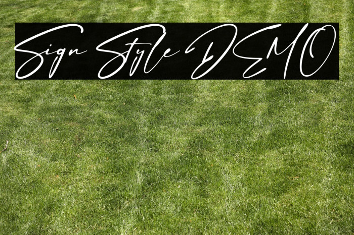 Sign Style DEMO Example 1