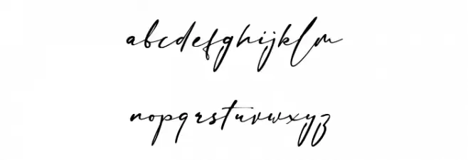 Sign Style DEMO Schriftart Kleinbuchstaben
