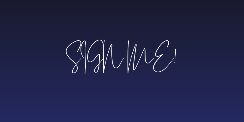 Sign me! Social Header