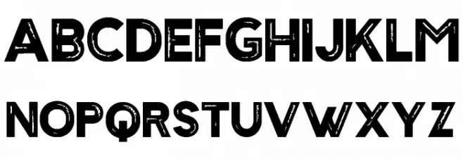 Sign45- Stamped Schriftart Groß