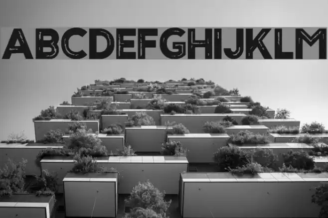 Sign45- Stamped Font examples