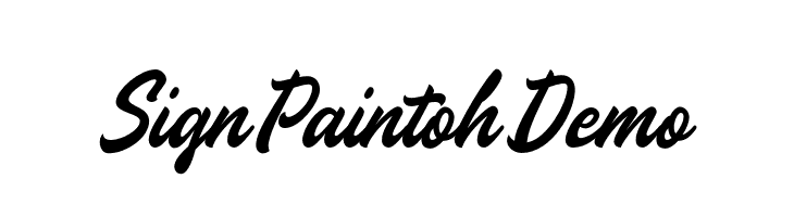 SignPaintohDemo  font caratteri gratis