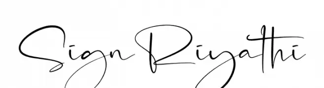 SignRiyathi  Frei Schriftart Herunterladen