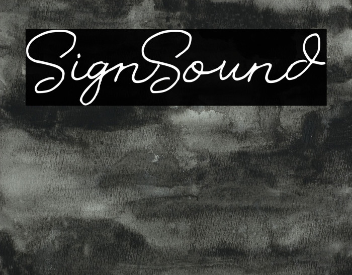 SignSound Font examples