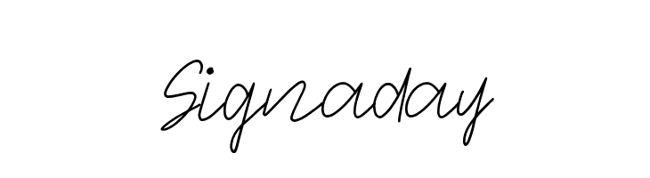Signaday  Frei Schriftart Herunterladen