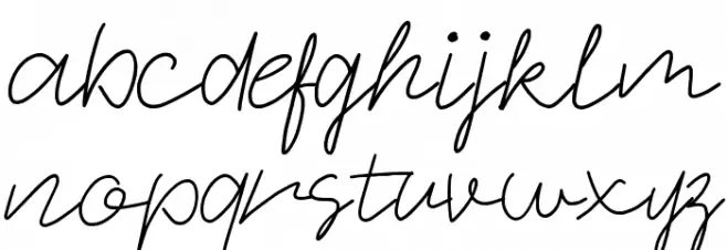 Signaday फ़ॉन्ट लोअरकेस