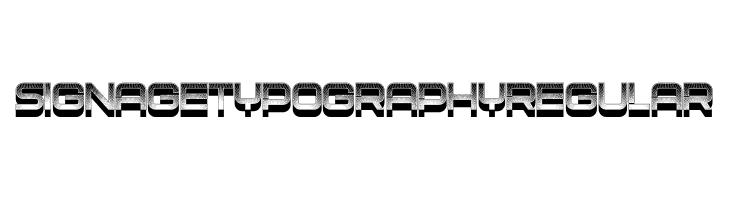 Signage Typography Regular  لخطوط تنزيل