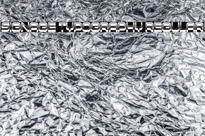 Signage Typography Regular Example 2