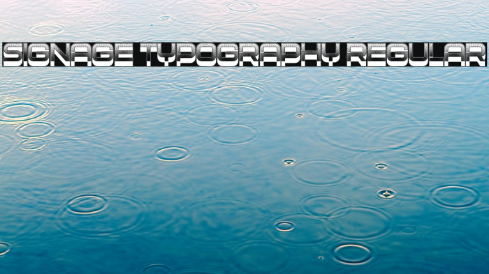 Signage Typography Regular Example 3