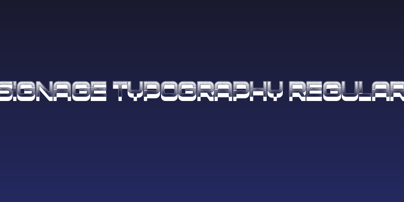 Signage Typography Regular Social Header