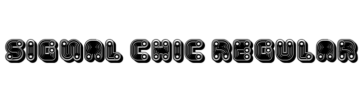 Signal Chic Regular  font caratteri gratis