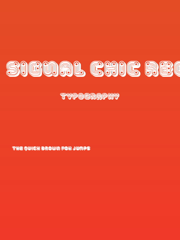 Signal Chic Regular Poster