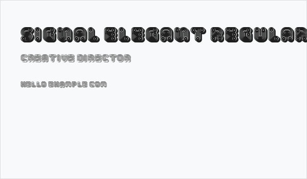 Signal Elegant Regular Business Card